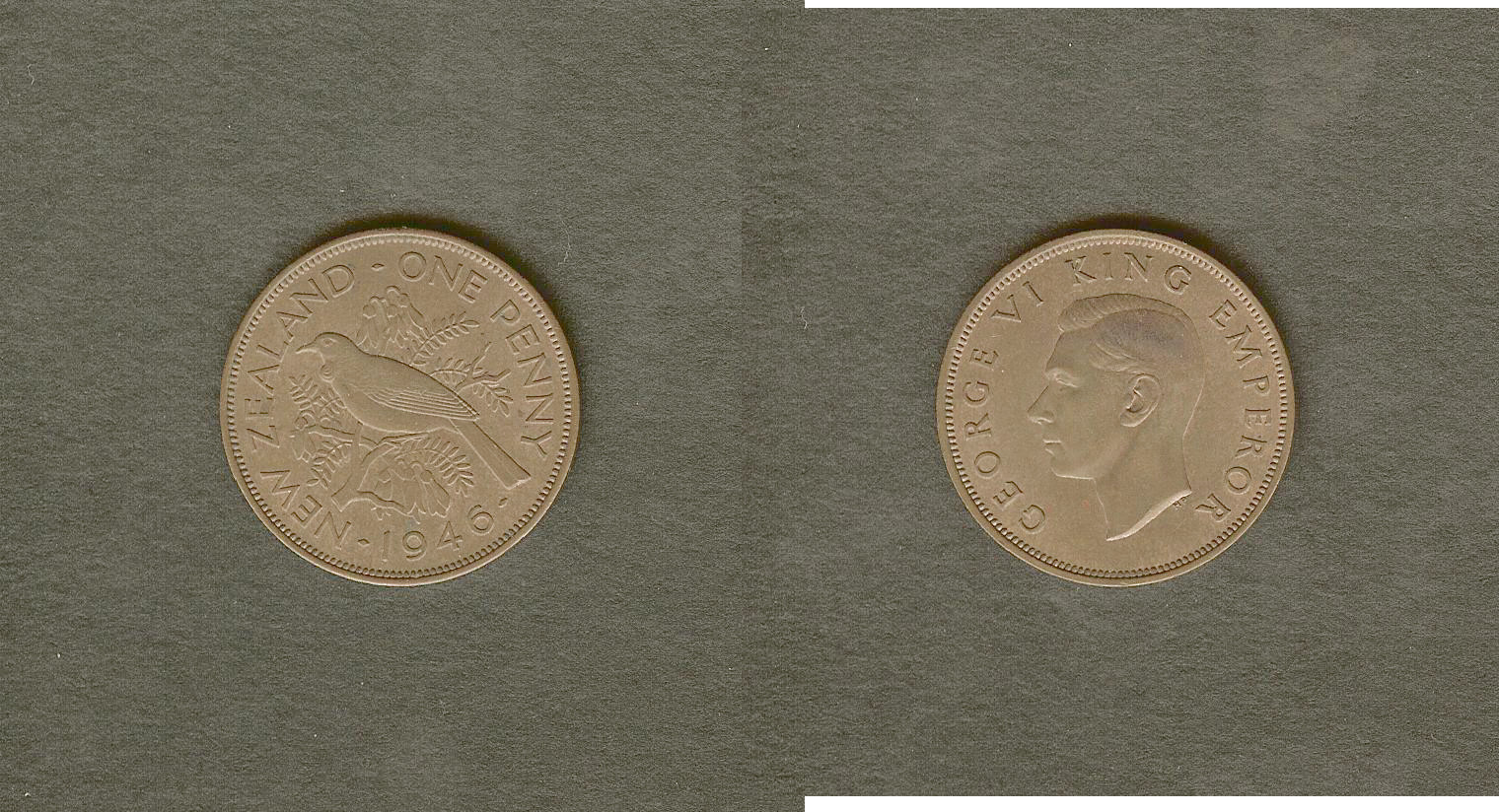 New Zealand penny 1946 AU